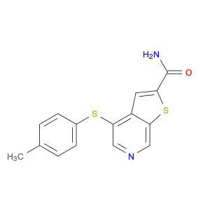 Thieno[2,3-c]pyridine-2-carboxamide, 4-[(4-methylphenyl)thio]-