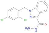 1H-Indazole-3-carboxylic acid, 1-[(2,4-dichlorophenyl)methyl]-, hydrazide