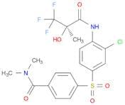 4-[[3-chloro-4-[[(2R)-3,3,3-trifluoro-2-hydroxy-2-methyl-1-oxopropyl]amino]phenyl]sulfonyl]-N,N-di…