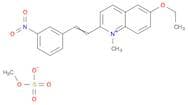 Quinolinium, 6-ethoxy-1-methyl-2-[2-(3-nitrophenyl)ethenyl]-, methyl sulfate (1:1)