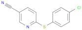 3-Pyridinecarbonitrile, 6-[(4-chlorophenyl)thio]-