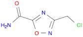 3-(Chloromethyl)-1,2,4-oxadiazole-5-carboxamide