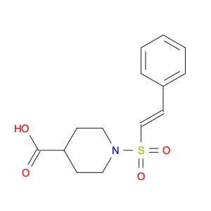 4-Piperidinecarboxylic acid, 1-[[(1E)-2-phenylethenyl]sulfonyl]-