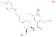 Benzamide, 4-amino-5-chloro-N-[(3R,4S)-1-[3-(4-fluorophenoxy)propyl]-3-methoxy-4-piperidinyl]-2-me…