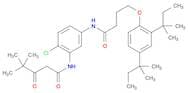 N-(2-Chloro-5-(4-(2,4-di-tert-pentylphenoxy)butanamido)phenyl)-4,4-dimethyl-3-oxopentanamide