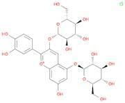 3,5-Bis(glucosyloxy)-3',4',7-trihydroxyflavylium chloride