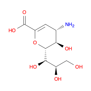 D-glycero-D-galacto-Non-2-enonic acid, 4-amino-2,6-anhydro-3,4-dideoxy-