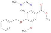 Benzoic acid, 2-[[(dimethylamino)methylene]amino]-5-methoxy-4-(phenylmethoxy)-, methyl ester