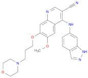 4-((1H-Indazol-6-yl)amino)-6-methoxy-7-(3-morpholinopropoxy)quinoline-3-carbonitrile