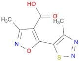 3-Methyl-5-(4-methyl-1,2,3-thiadiazol-5-yl)isoxazole-4-carboxylic acid
