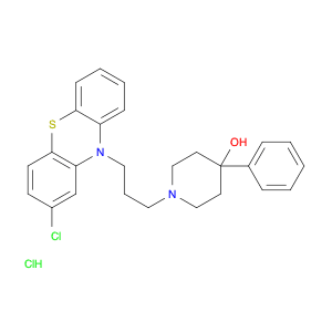 4-Piperidinol, 1-[3-(2-chloro-10H-phenothiazin-10-yl)propyl]-4-phenyl-, hydrochloride (1:1)