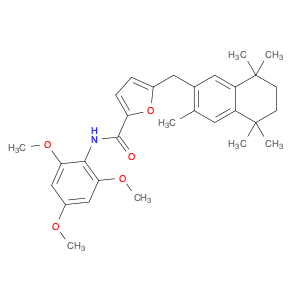 2-Furancarboxamide, 5-[(5,6,7,8-tetrahydro-3,5,5,8,8-pentamethyl-2-naphthalenyl)methyl]-N-(2,4,6-t…