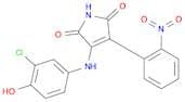 1H-Pyrrole-2,5-dione, 3-[(3-chloro-4-hydroxyphenyl)amino]-4-(2-nitrophenyl)-