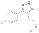 5-(4-Chlorophenyl)-4-(2-methoxyethyl)-4H-1,2,4-triazole-3-thiol