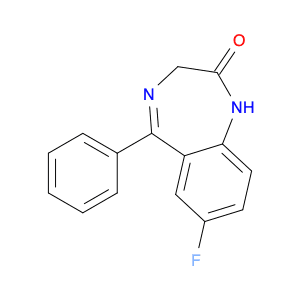 2H-1,4-Benzodiazepin-2-one, 7-fluoro-1,3-dihydro-5-phenyl-