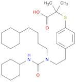 Propanoic acid, 2-[[4-[2-[[(cyclohexylamino)carbonyl](4-cyclohexylbutyl)amino]ethyl]phenyl]thio]-2…