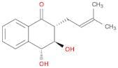 1(2H)-Naphthalenone, 3,4-dihydro-3,4-dihydroxy-2-(3-methyl-2-buten-1-yl)-, (2R,3R,4R)-