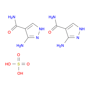 1H-Pyrazole-4-carboxamide, 3-amino-, sulfate (2:1)