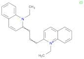 Quinolinium, 1-​ethyl-​2-​[3-​(1-​ethyl-​2(1H)​-​quinolinylidene)​-​1-​propen-​1-​yl]​-​, chloride…