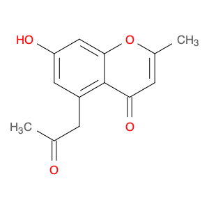 4H-1-Benzopyran-4-one, 7-hydroxy-2-methyl-5-(2-oxopropyl)-