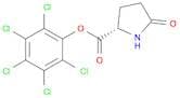 L-Proline, 5-oxo-, pentachlorophenyl ester (9CI)