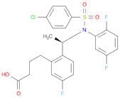 (R)-4-(2-(1-((4-Chloro-N-(2,5-difluorophenyl)phenyl)sulfonamido)ethyl)-5-fluorophenyl)butanoic acid