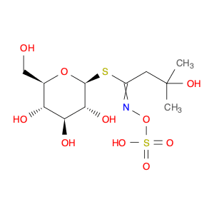 β-D-Glucopyranose, 1-thio-, 1-[3-hydroxy-3-methyl-N-(sulfooxy)butanimidate]