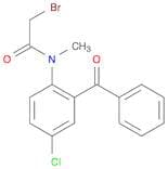 Acetamide, N-(2-benzoyl-4-chlorophenyl)-2-bromo-N-methyl-