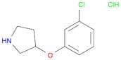 Pyrrolidine, 3-(3-chlorophenoxy)-, hydrochloride (1:1)