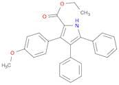 1H-Pyrrole-2-carboxylic acid, 3-(4-methoxyphenyl)-4,5-diphenyl-, ethyl ester