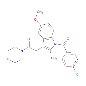 Ethanone, 2-[1-(4-chlorobenzoyl)-5-methoxy-2-methyl-1H-indol-3-yl]-1-(4-morpholinyl)-