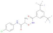 Benzamide, N-​[2-​[(4-​chlorophenyl)​amino]​-​1-​methyl-​2-​oxoethoxy]​-​3,​5-​bis(trifluoromethyl…