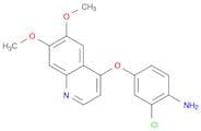 Benzenamine, 2-chloro-4-[(6,7-dimethoxy-4-quinolinyl)oxy]-
