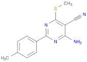 4-Amino-6-(methylthio)-2-(p-tolyl)pyrimidine-5-carbonitrile
