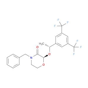 3-Morpholinone, 2-[(1R)-1-[3,5-bis(trifluoromethyl)phenyl]ethoxy]-4-(phenylmethyl)-, (2R)-