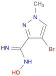 4-Bromo-n'-hydroxy-1-methyl-1h-pyrazole-3-carboximidamide