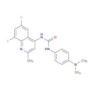 Urea, N-(6,8-difluoro-2-methyl-4-quinolinyl)-N'-[4-(dimethylamino)phenyl]-