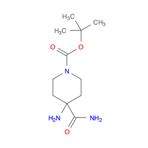 1-Piperidinecarboxylic acid, 4-amino-4-(aminocarbonyl)-, 1,1-dimethylethyl ester