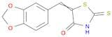 (5E)-5-(1,3-benzodioxol-5-ylmethylene)-2-mercapto-1,3-thiazol-4(5H)-one