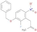 2-Propanone, 1-[2-fluoro-6-nitro-3-(phenylmethoxy)phenyl]-