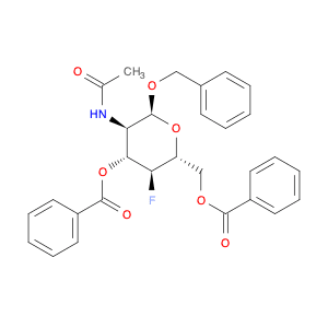 α-D-Glucopyranoside, phenylmethyl 2-(acetylamino)-2,4-dideoxy-4-fluoro-, 3,6-dibenzoate