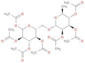 D-Glucopyranose, 6-O-(2,3,4-tri-O-acetyl-6-deoxy-α-L-mannopyranosyl)-, 1,2,3,4-tetraacetate