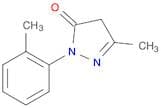 3H-Pyrazol-3-one, 2,4-dihydro-5-methyl-2-(2-methylphenyl)-