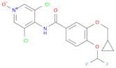 Benzamide, 3-(cyclopropylmethoxy)-N-(3,5-dichloro-1-oxido-4-pyridinyl)-4-(difluoromethoxy)-