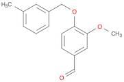 3-methoxy-4-[(3-methylbenzyl)oxy]benzaldehyde