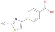Benzoic acid, 4-(2-methyl-4-thiazolyl)-
