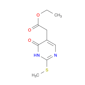 5-PYRIMIDINEACETIC ACID, 3,4-DIHYDRO-2-(METHYLTHIO)-4-OXO-, ETHYL ESTER