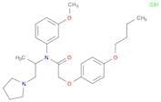 Acetamide, 2-(4-butoxyphenoxy)-N-(3-methoxyphenyl)-N-[1-methyl-2-(1-pyrrolidinyl)ethyl]-, hydrochl…