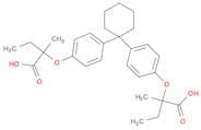 Butanoic acid, 2,2'-[cyclohexylidenebis(4,1-phenyleneoxy)]bis[2-methyl-