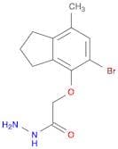 2-[(5-bromo-7-methyl-2,3-dihydro-1H-inden-4-yl)oxy]acetohydrazide